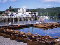 Rowing Boats and Pier, Bowness-On-Windermere, Lake District, Cumbria, England-David Hunter-Photographic Print
