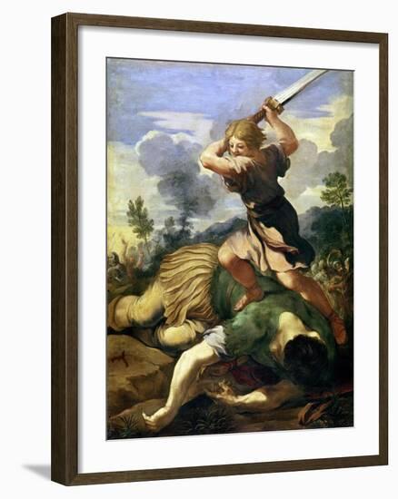 David Killing Goliath-Pietro Da Cortona-Framed Giclee Print