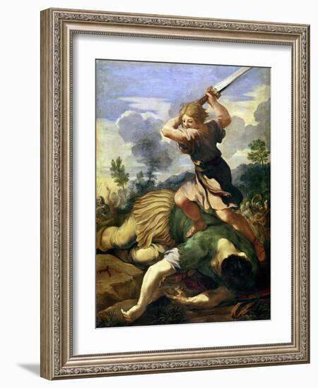 David Killing Goliath-Pietro Da Cortona-Framed Giclee Print