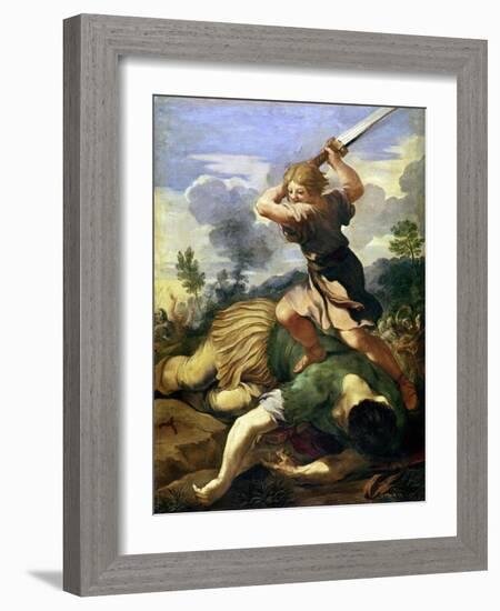 David Killing Goliath-Pietro Da Cortona-Framed Giclee Print