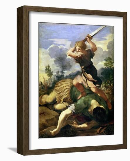 David Killing Goliath-Pietro Da Cortona-Framed Giclee Print