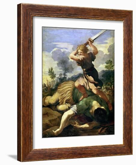 David Killing Goliath-Pietro Da Cortona-Framed Giclee Print