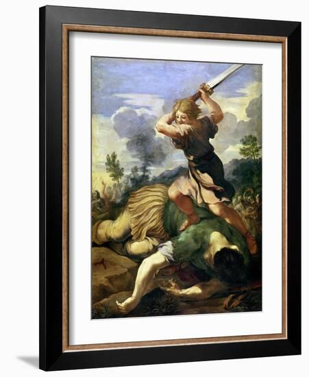 David Killing Goliath-Pietro Da Cortona-Framed Giclee Print