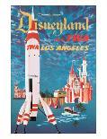 Disneyland - Los Angeles - Fly TWA (Trans World Airlines) - Tomorrowland TWA Moonliner-David Klein-Giclee Print