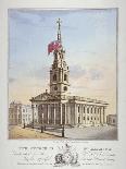 Church of St Martin-In-The-Fields, Westminster, London, C1825-David Laing-Giclee Print
