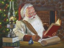 Santa Making a List-David Lindsley-Giclee Print