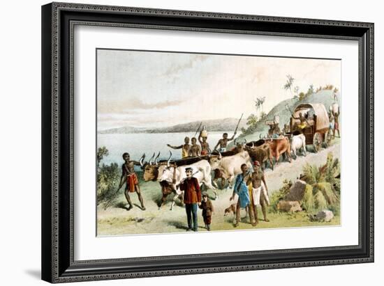 David Livingstone, Scottish Missionary and African Explorer, 1849-null-Framed Giclee Print