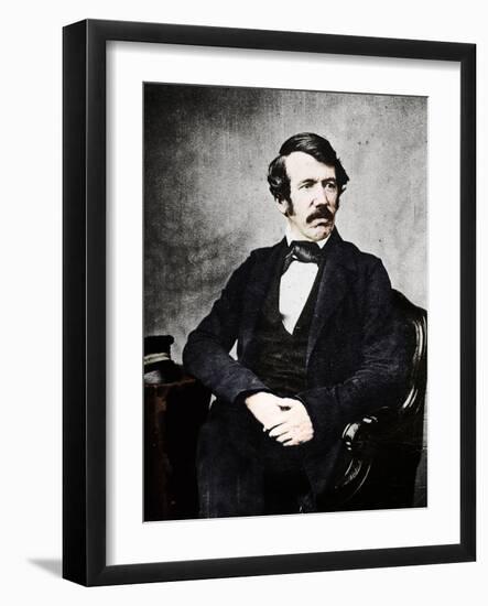 David Livingstone, Scottish missionary and explorer, 19th century-Unknown-Framed Photographic Print