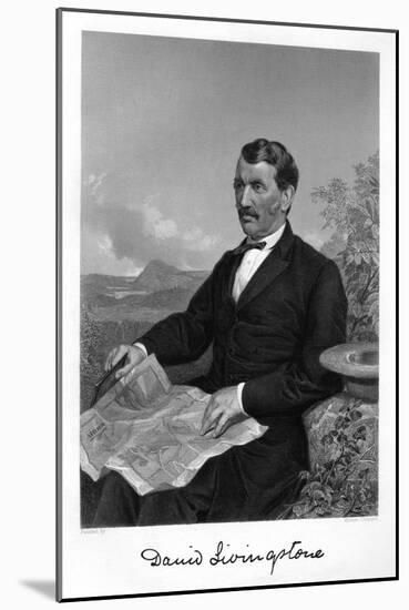 David Livingstone-Alonzo Chappel-Mounted Art Print