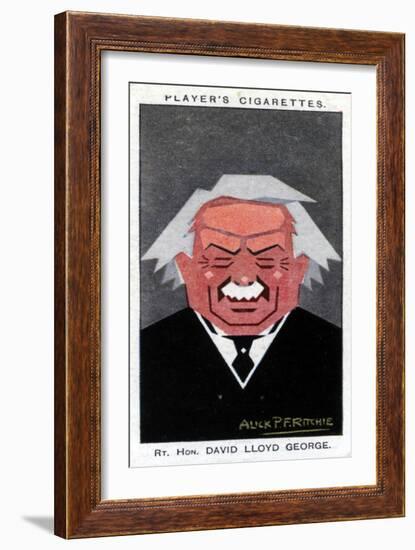 David Lloyd George, 1st Earl Lloyd-George, British Prime Minister, 1926-Alick PF Ritchie-Framed Giclee Print