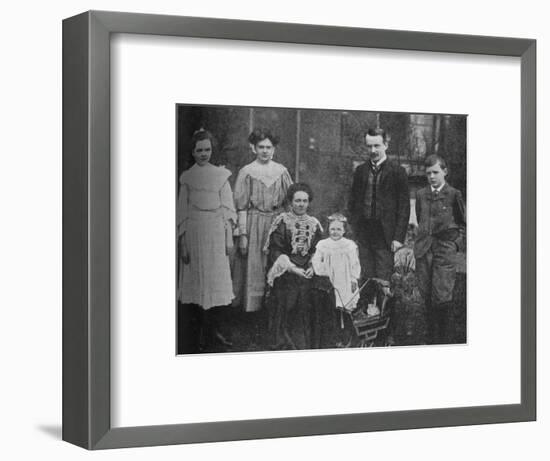 'David Lloyd George - The Great Statesman Surrounded By His Family', 1905, (c1925)-Unknown-Framed Photographic Print