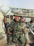Saudi Arabia Army U.S. Troops Women Tanya Brinkley-David Longstreath-Framed Premium Photographic Print