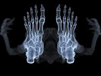Skeleton From Below, X-ray Artwork-David Mack-Photographic Print