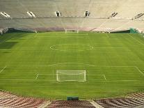 Goal and Net on Empty Soccer Field-David Madison-Photographic Print