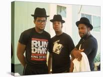 Rap Group Run DMC: Darryl McDaniels, Joe Simmons and Jason Mizell-David Mcgough-Premium Photographic Print
