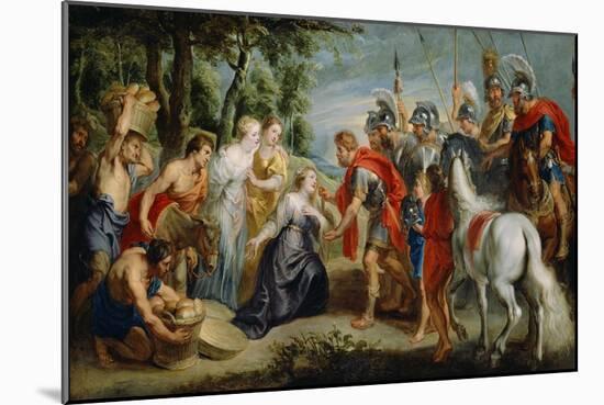 David Meeting Abigail, c.1620-5-Peter Paul Rubens-Mounted Giclee Print