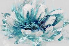 Abstract Floral Blue-David Moore-Framed Art Print