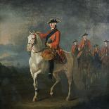An Equestrian Portrait of King George III, Wearing the Order of the Garter-David Morier-Premier Image Canvas