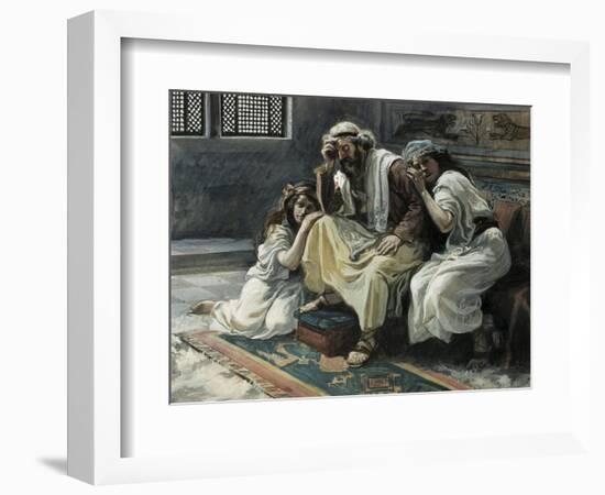 David Mourns His Son Ammon-James Jacques Joseph Tissot-Framed Giclee Print