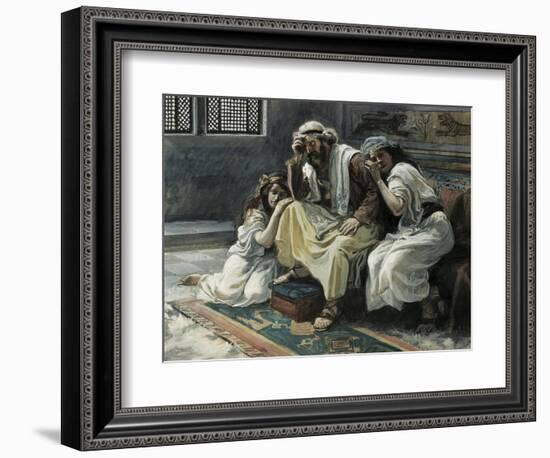 David Mourns His Son Ammon-James Jacques Joseph Tissot-Framed Giclee Print