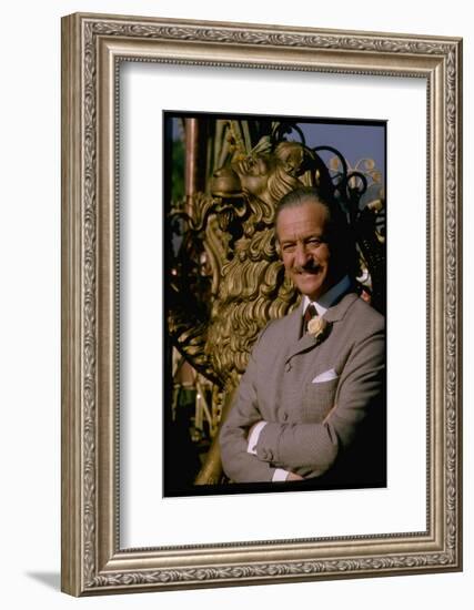 David Niven on Set of the Lady L-Gjon Mili-Framed Photographic Print