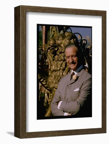 David Niven on Set of the Lady L-Gjon Mili-Framed Photographic Print