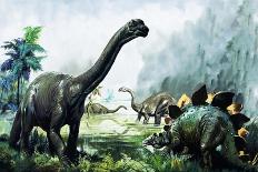 Pre-Historic Animals-David Nockels-Giclee Print