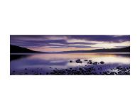 Lago di Landro at dawn, Dolomite Mountains, Italy-David Noton-Photographic Print