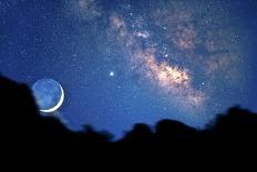 Mauna Kea Telescopes And Milky Way-David Nunuk-Photographic Print