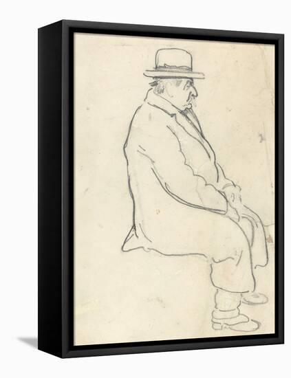 David of Cambridge (Graphite on Paper)-William Nicholson-Framed Premier Image Canvas