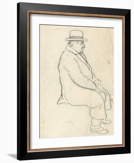 David of Cambridge (Graphite on Paper)-William Nicholson-Framed Giclee Print