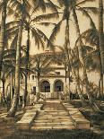 Tropical Palm Triptych II-David Parks-Art Print
