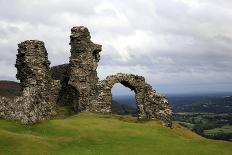 The ruins of Dinas Bran, a medieval castle near Llangollen, Denbighshire, Wales, United Kingdom, Eu-David Pickford-Photographic Print