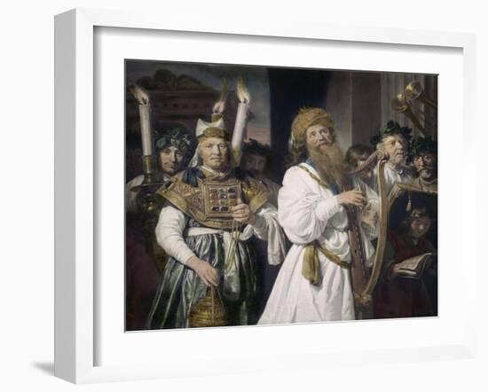 David Plays the Harp Before Saul-Jan Debray-Framed Giclee Print