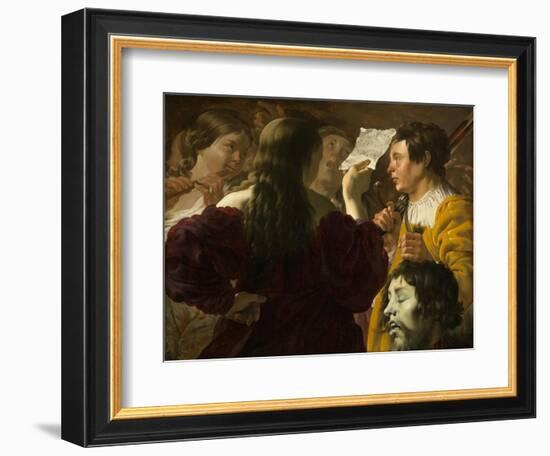 David Praised by the Israelite Women, 1623-Hendrick Ter Brugghen-Framed Giclee Print