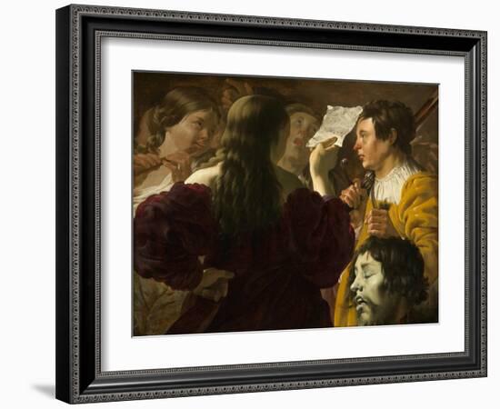 David Praised by the Israelite Women, 1623-Hendrick Ter Brugghen-Framed Giclee Print