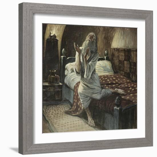 David Praying in the Night-James Tissot-Framed Giclee Print