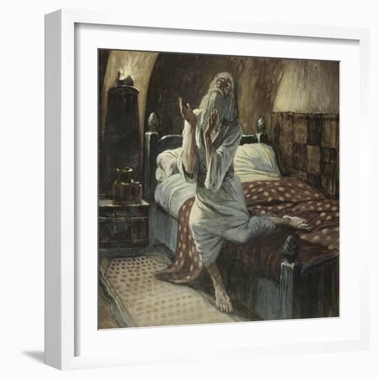 David Praying in the Night-James Tissot-Framed Giclee Print