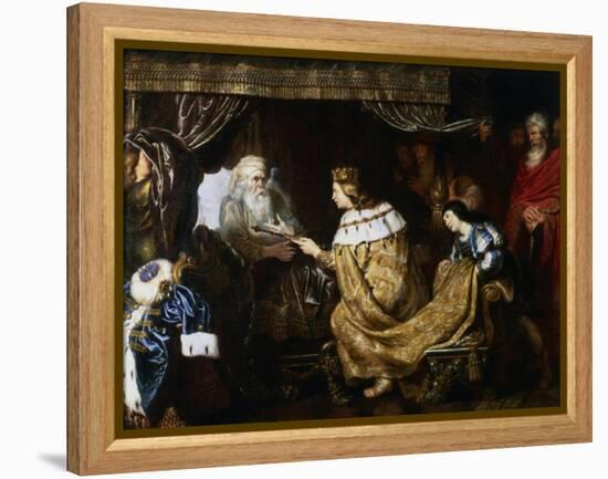 David Presenting the Sceptre to Solomon, Early 17th Century-Cornelis de Vos-Framed Premier Image Canvas