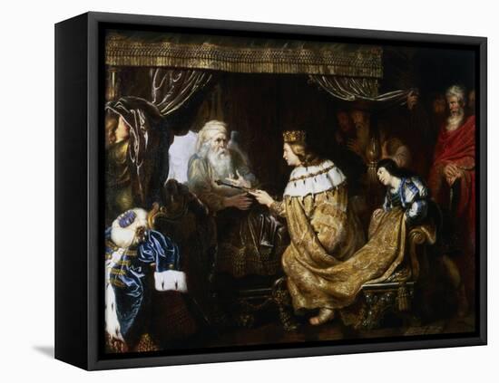 David Presenting the Sceptre to Solomon, Early 17th Century-Cornelis de Vos-Framed Premier Image Canvas