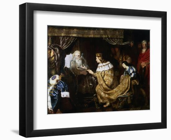 David Presenting the Sceptre to Solomon, Early 17th Century-Cornelis de Vos-Framed Giclee Print