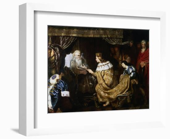 David Presenting the Sceptre to Solomon, Early 17th Century-Cornelis de Vos-Framed Giclee Print