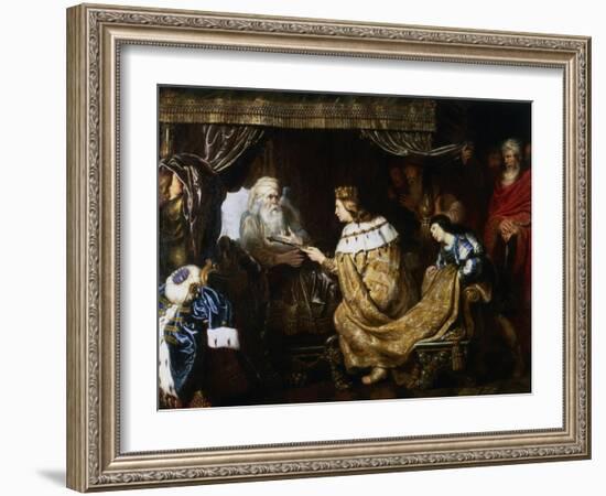 David Presenting the Sceptre to Solomon, Early 17th Century-Cornelis de Vos-Framed Giclee Print