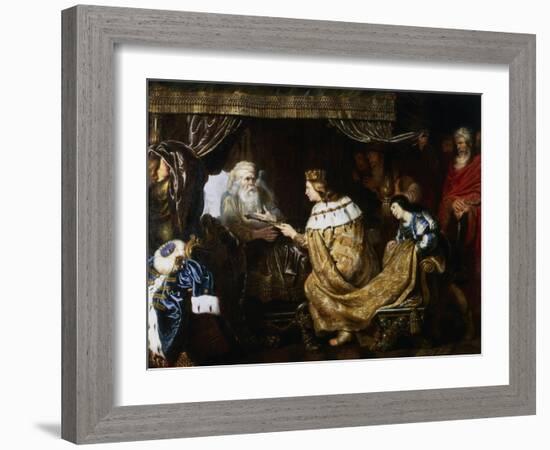 David Presenting the Sceptre to Solomon, Early 17th Century-Cornelis de Vos-Framed Giclee Print