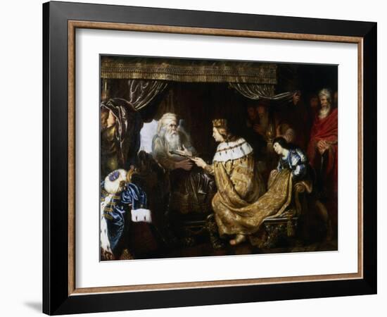 David Presenting the Sceptre to Solomon, Early 17th Century-Cornelis de Vos-Framed Giclee Print