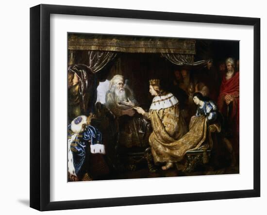 David Presenting the Sceptre to Solomon, Early 17th Century-Cornelis de Vos-Framed Giclee Print