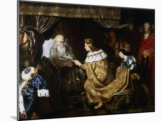 David Presenting the Sceptre to Solomon, Early 17th Century-Cornelis de Vos-Mounted Giclee Print