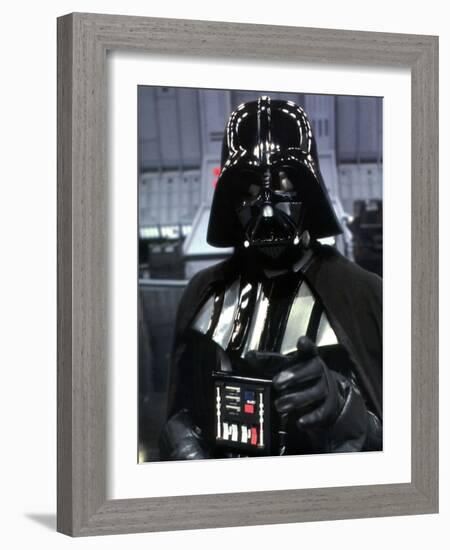 DAVID PROWSE. "STAR WARS: EPISODE VI-RETURN OF THE JEDI" [1983], directed by RICHARD MARQUAND.-null-Framed Photographic Print