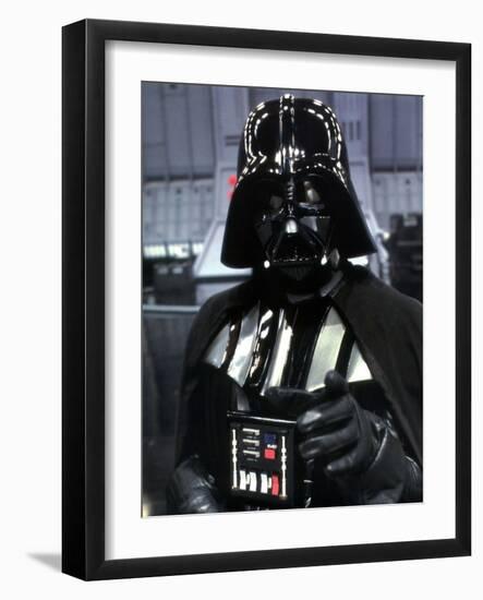 DAVID PROWSE. "STAR WARS: EPISODE VI-RETURN OF THE JEDI" [1983], directed by RICHARD MARQUAND.-null-Framed Photographic Print