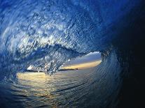 Ocean Wave Breaking-David Pu'u-Framed Premier Image Canvas